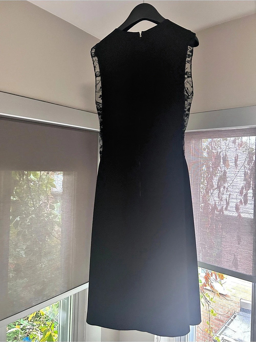 JILL STUART Black Lace Panel Mini Dress Size 4 Like New